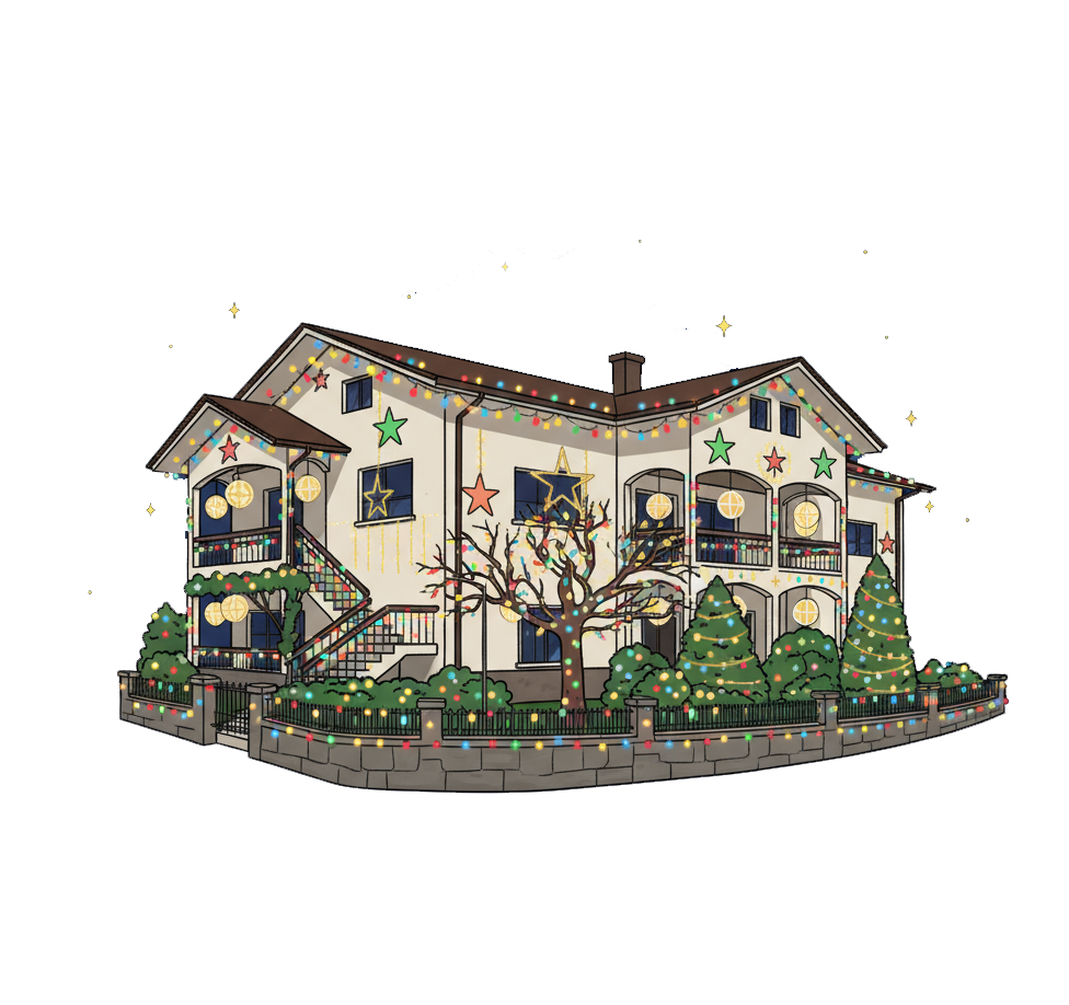 Logo da casa mágica das luzinhas